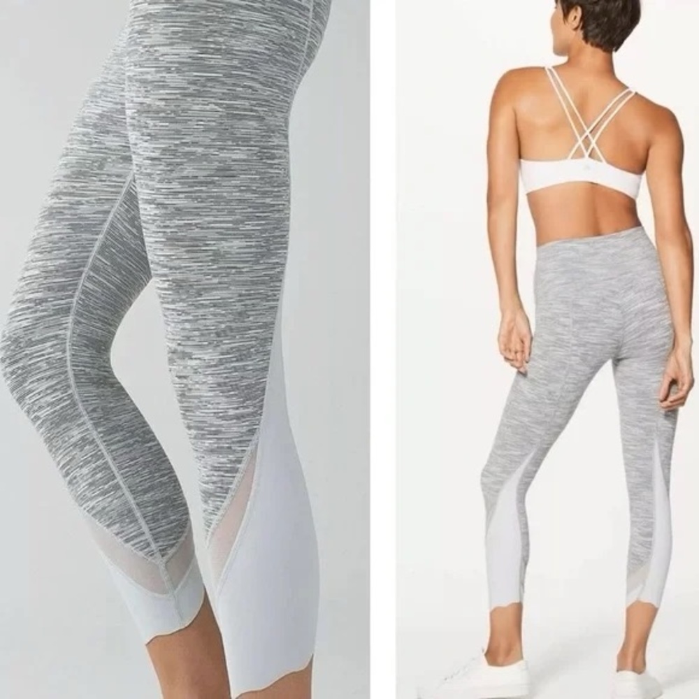 Lululemon Wunder Under Scalloped Edge Leggings size 2